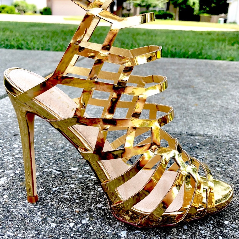 Gold used heels